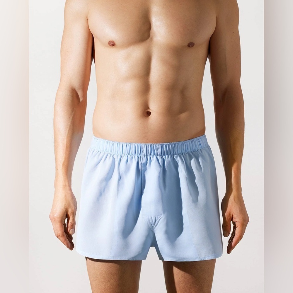 CDLP Woven Boxer Shorts Slim
Sky Blue with elastic band 
$85